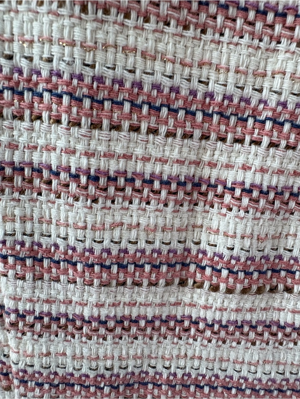 Loft Size 14 Sleeveless Square Neck Textured Stripe Sheath Dress Office Pockets - Picture 6 of 11